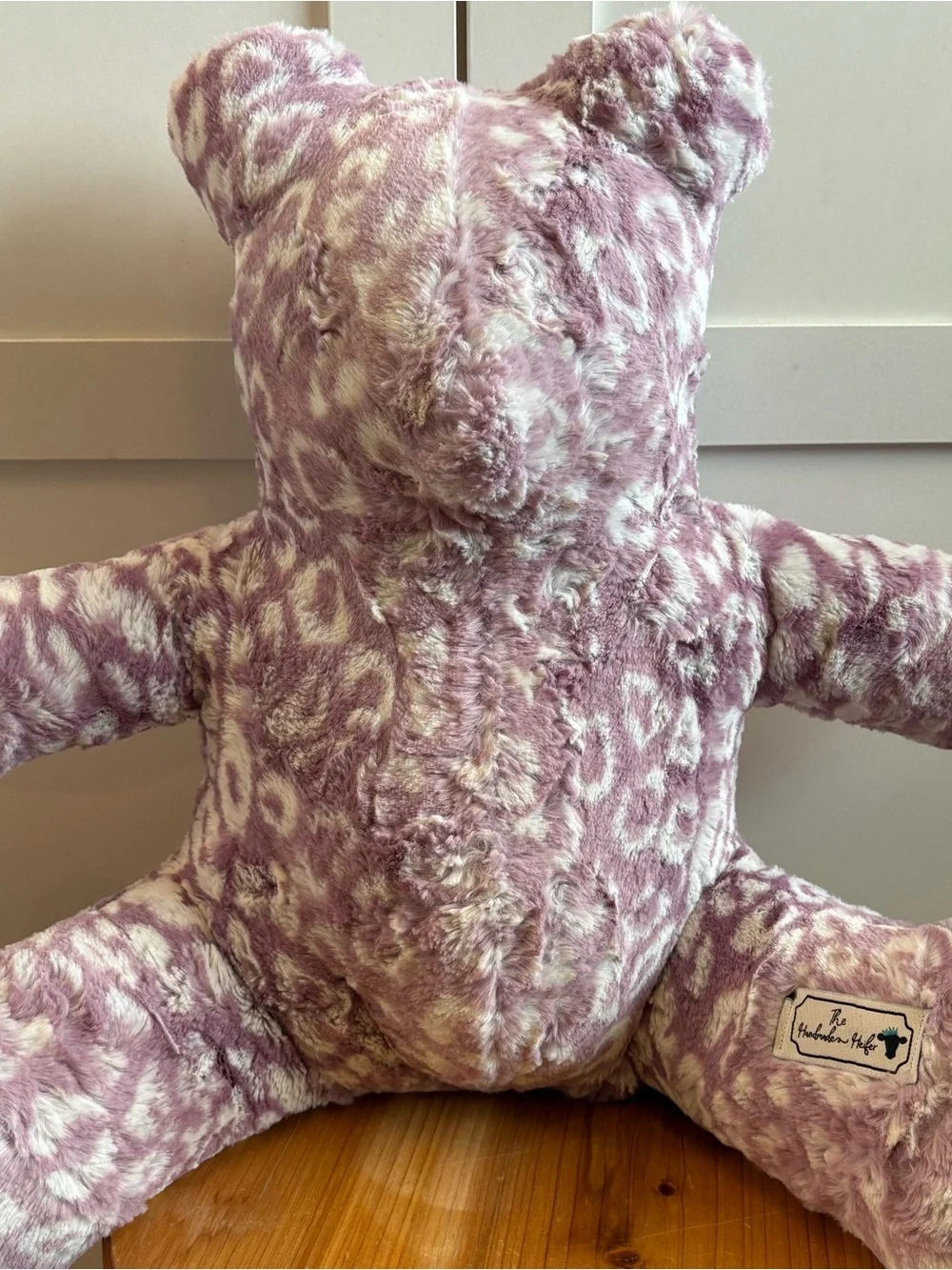 Southwestern Teddy Bear Leopard Chic Cozy Lavender The Handmade Heifer Large